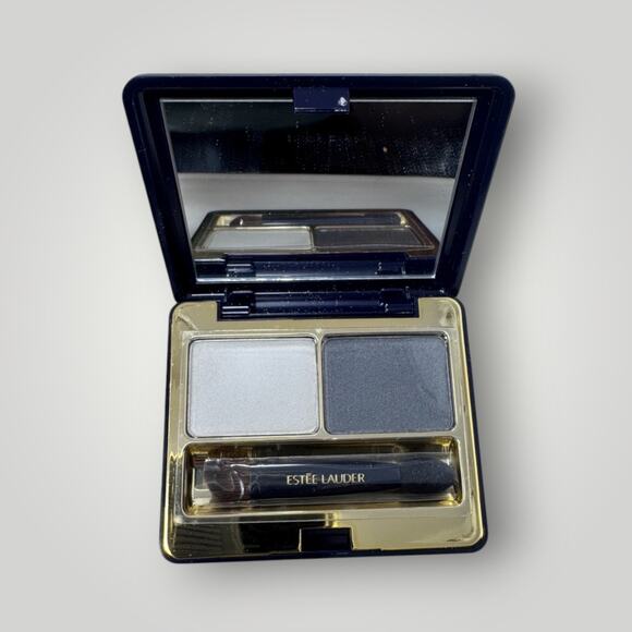 Vtg READ Estee Lauder Signature Silky Eyeshadow Duo 08 Black Moon - Picture 1 of 3